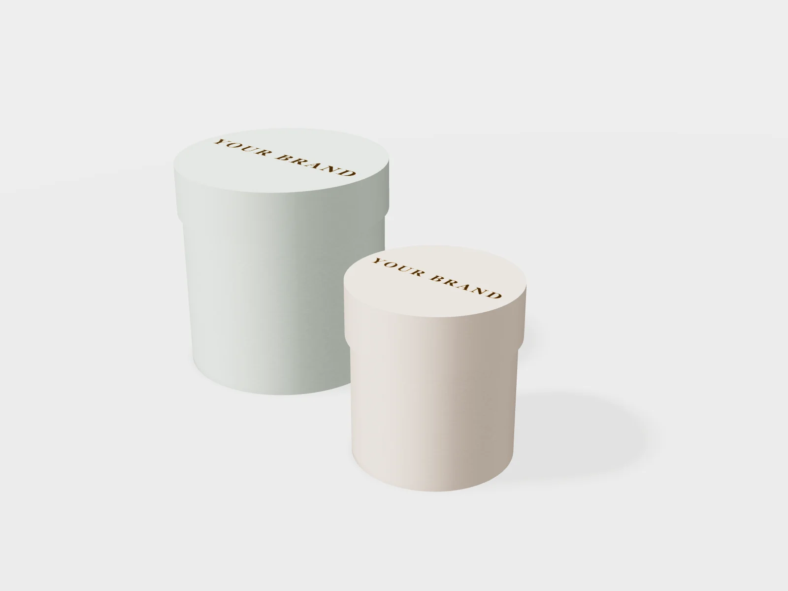 Round rigid tube box for a candle