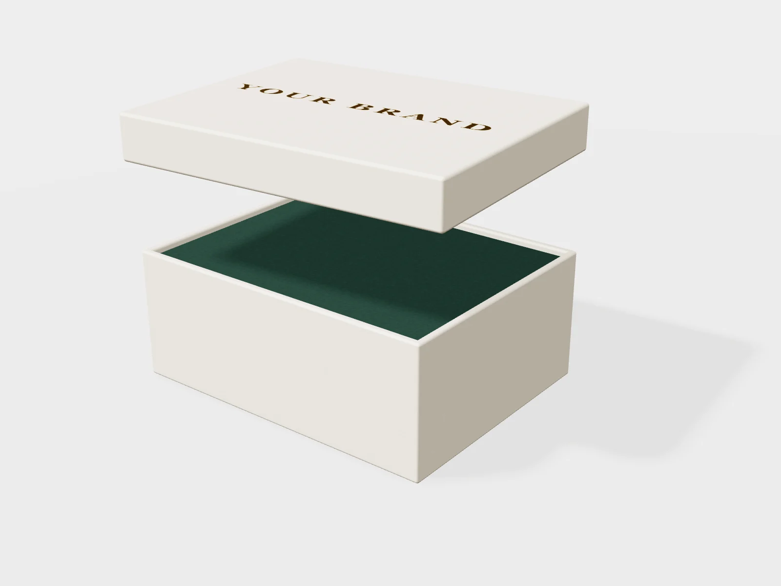 Cream lid and base gift box